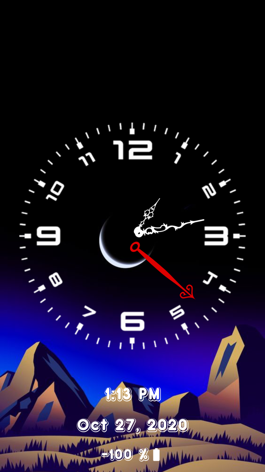 #9. Analog Clock - Stand Face Time (iOS) 来自: Asadullah Yaseen