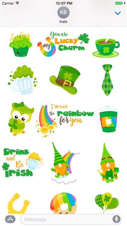 St.Patrick Lucky Green Sticker