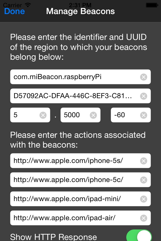 mi Beacons screenshot 2