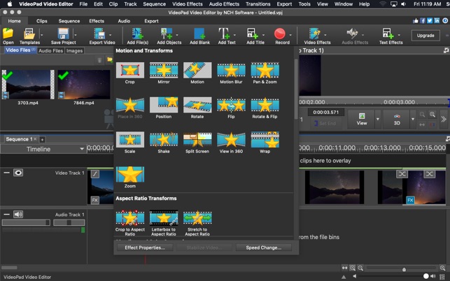 VideoPad Video Editor on the Mac App Store