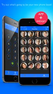 custom phonebook + widget iphone screenshot 1