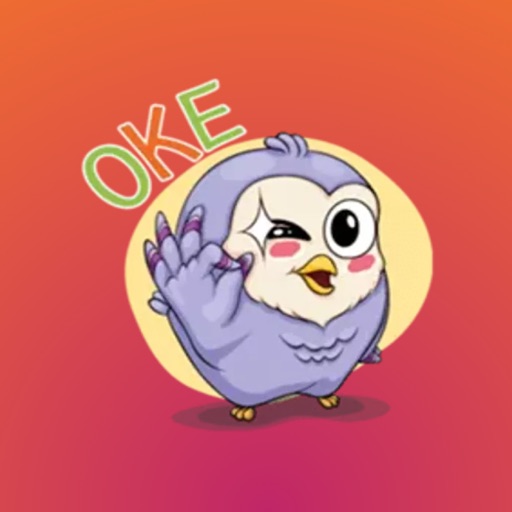 Sticker OwlPurple - fc icon