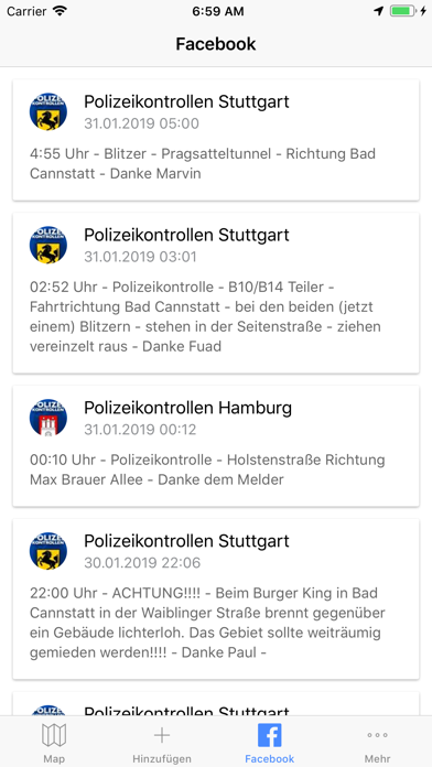 Blitzer & Polizeikontrollen Screenshot