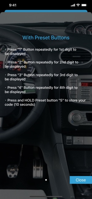 Radio Code for Ford M en App Store