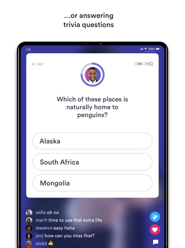 ‎HQ Trivia Screenshot