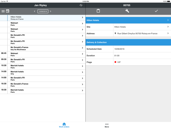 Praxedo iPad screenshot 1 - Productivity app