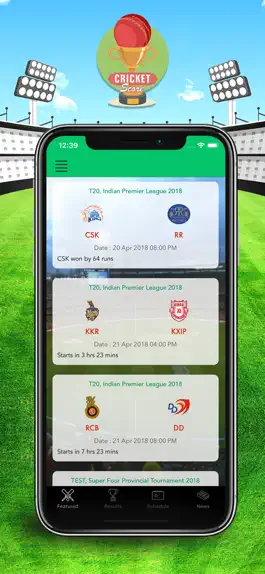 Game screenshot CricketScore: Live Match Score mod apk
