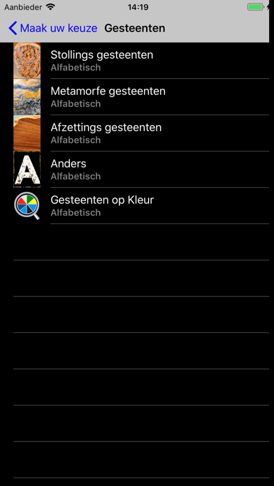 Gesteenten en mineralen screenshot 2