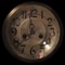 Embodies a 'real', old wall clock and shows additionally weather informations