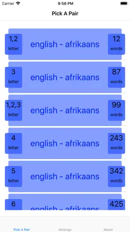 Game screenshot PickAPair Afrikaans - English mod apk
