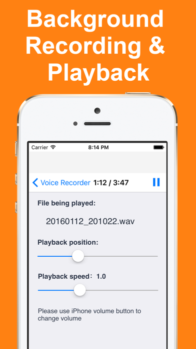 High Quality Voice Recorder Screenshot