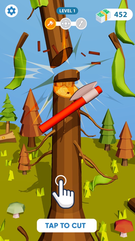 #1. Lumberjack 3D: Be a Carpenter (iOS) 由: Saqib Ali