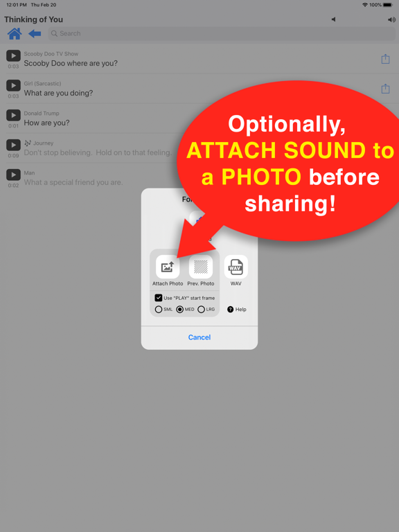 CLIPish Sounds iPad screenshot 5 - Social Networking app