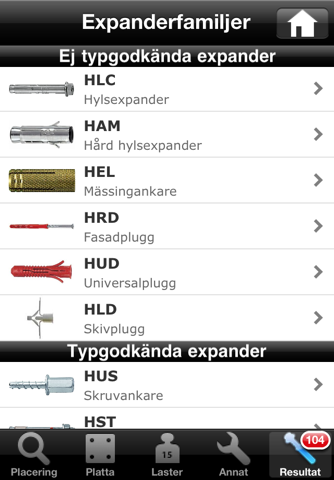 Hilti Anchors Selector screenshot 3