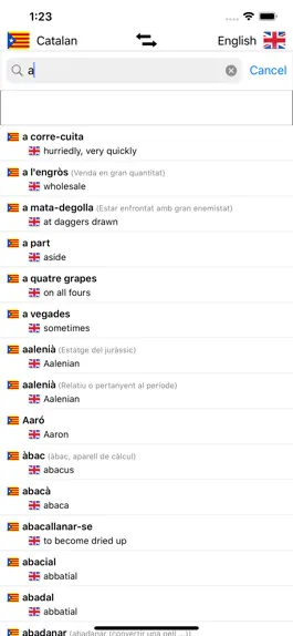 Game screenshot Catalan-English Dictionary hack