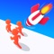 Trace your way to the end of the level and shoot the enemies with your rocket missiles on the way