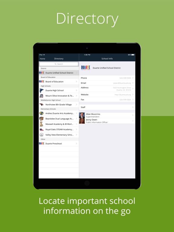 Screenshot #5 pour Duarte Unified School District