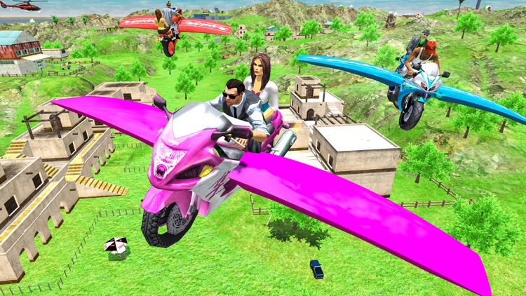 Flying Motorbike: Bike Games screenshot-5