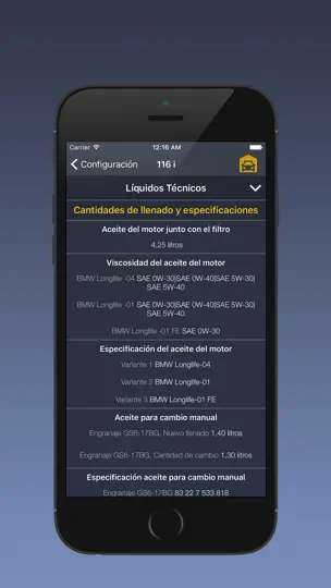 Captura de pantalla de TechApp Para BMW en iPhone 5
