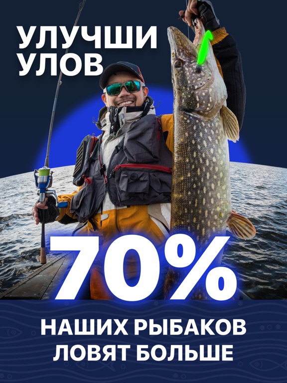 Прогноз клева - ТипТоп Рыбалка iPad screenshot 1