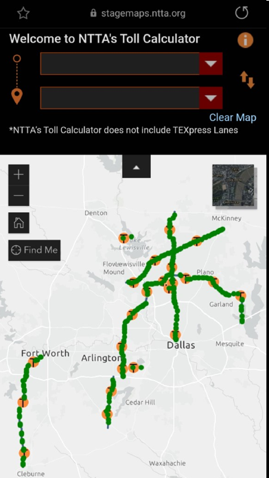 NTTA Tollmate® Screenshot