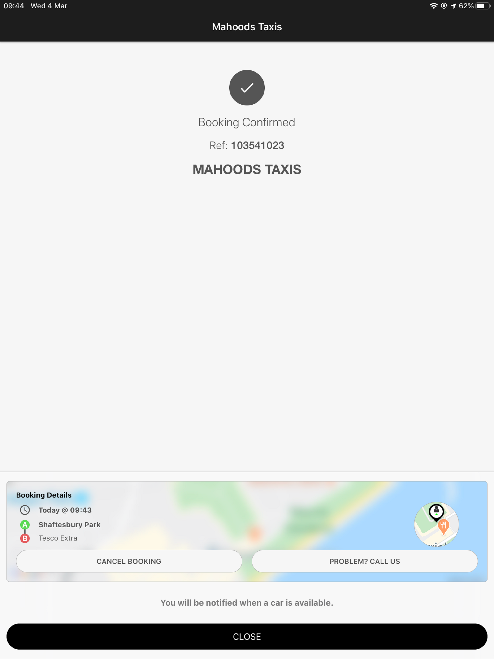 Mahoods Taxis screenshot 9