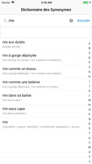 dictionnaire des synonymes iPhone Captures Décran 4