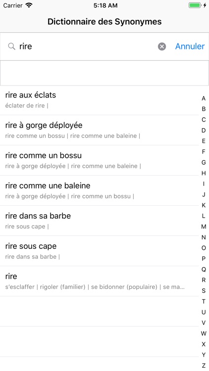 Dictionnaire des Synonymes screenshot-3