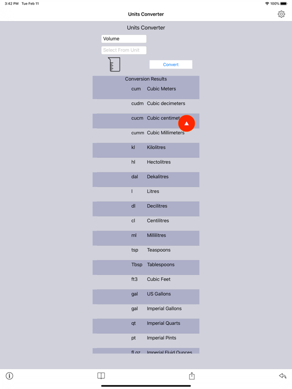 My Units Converter iPad screenshot 5 - Productivity app