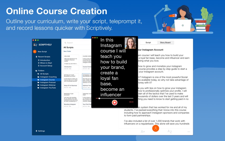 #5. Scriptively - Teleprompter App (macOS) 由: Scriptively, LLC