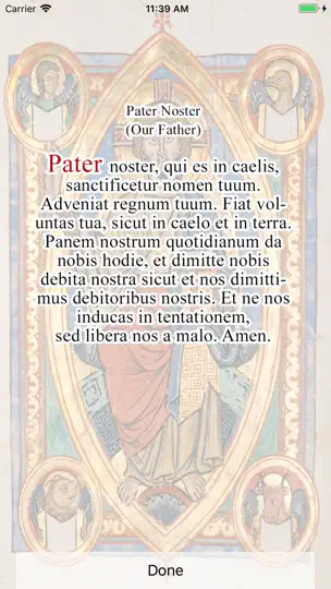 Скриншот Latin Prayers на iPhone 3