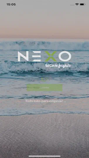 Captura de pantalla de NEXO, El Corte Inglés en iPhone 6