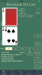 Blackjack Trainer 101 screenshot