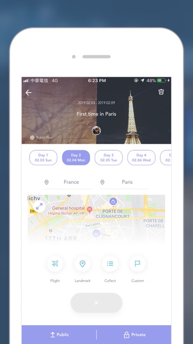 Tripiday - Travel Planner App Screenshot