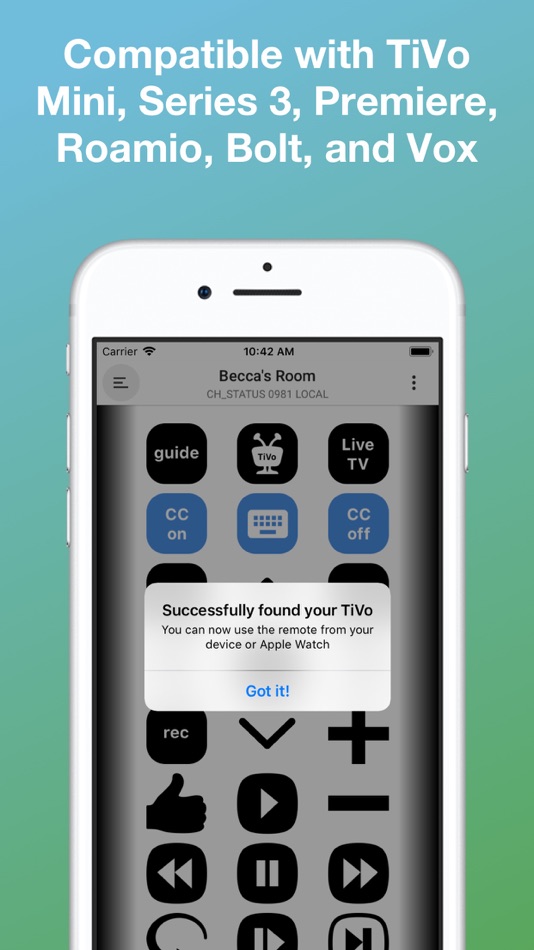 #3. TVO - Remote for TiVo (iOS) 由: Danielle Jackson