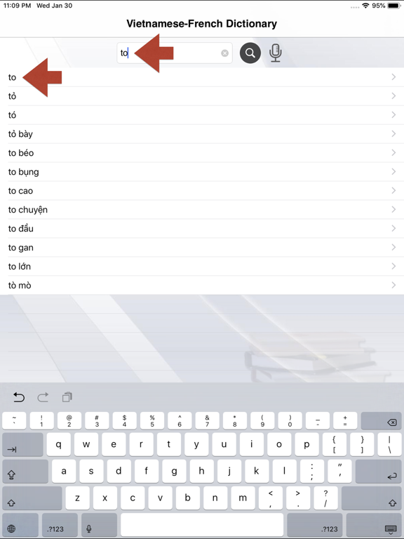 Screenshot #4 pour Vietnamese-French Dictionary++