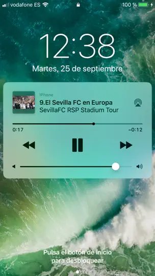 Captura de pantalla de SevillaFC RSP Stadium Tour en iPhone 4