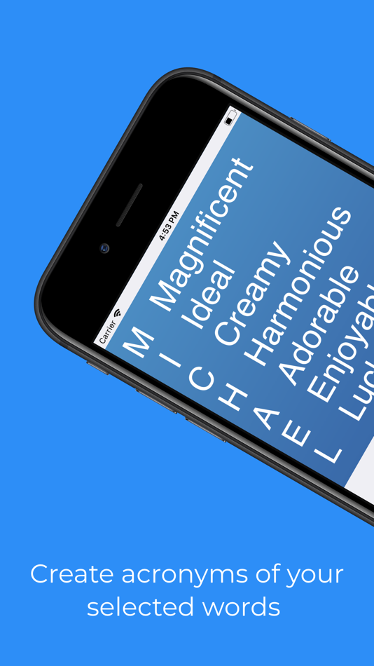 Name Acronym Generator App - 1.0 - (iOS)