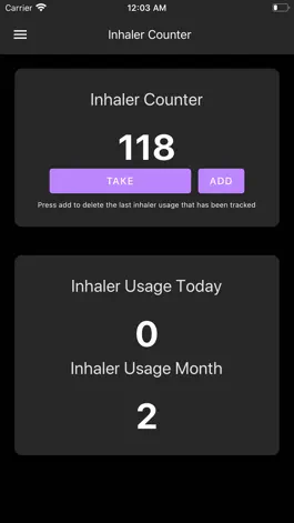 Game screenshot Inhaler Counter mod apk