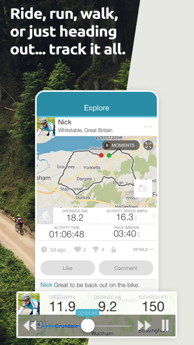 Screenshot #1 pour Map My Tracks: run tracker