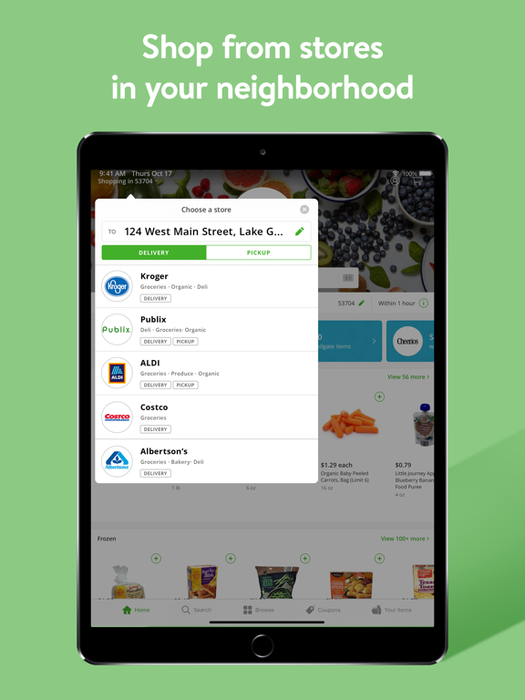 iPad Image of Instacart - grocery deliveries