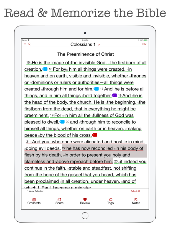 The Bible Memory App screenshot
