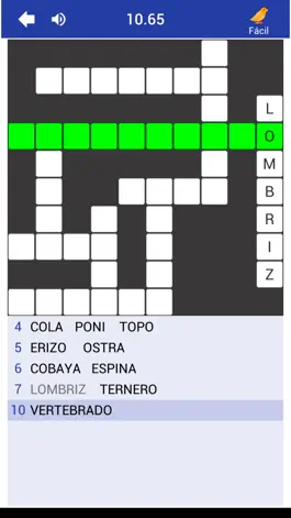 Game screenshot Crucigrama temático apk