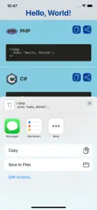 Hello World Examples screenshot #3 for iPhone