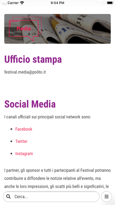 Biennale Tecnologia Screenshot