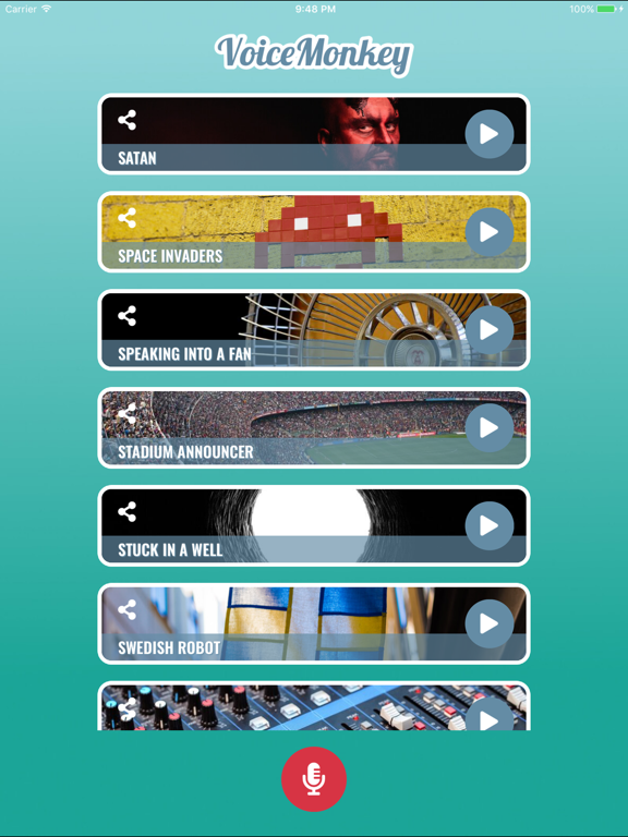 VoiceMonkey - Voice Changer iPad screenshot