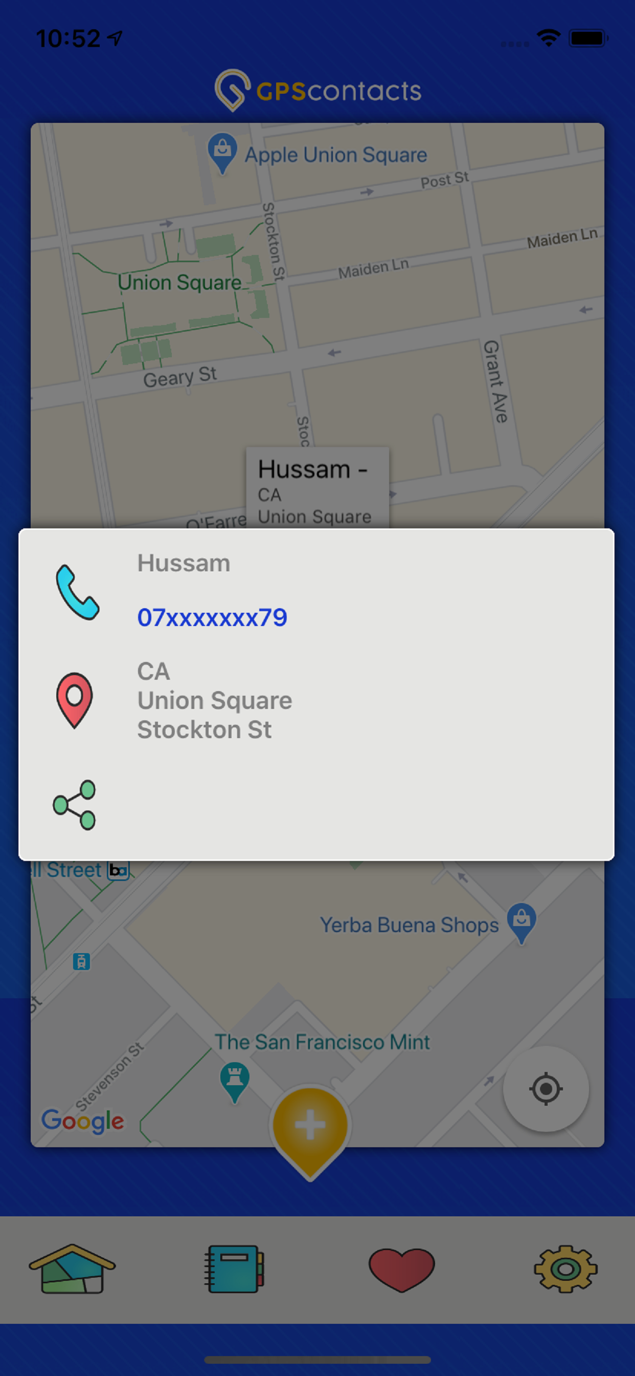 GPS Contacts screenshot 3