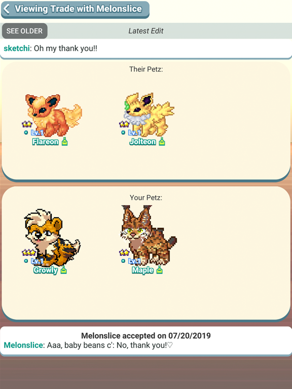 Pixel Petz iPad screenshot 7 - Social Networking app