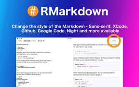 RMarkdown 2 - Markdown Editor screenshot