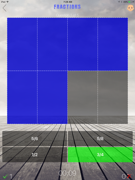 Screenshot #6 pour FractionsQuiz